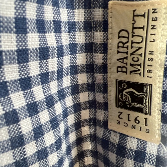 Brooks Brothers Shirt Men L, The Original Polo Button-Up Irish Linen blue/white - Picture 3 of 6